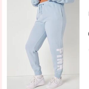 PINK by VS FLEECE BAGGY CAMPUS SWEATPANTS M